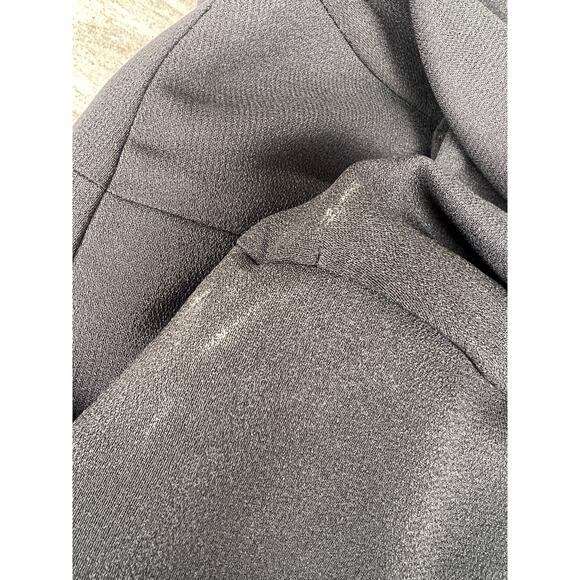 Vintage Chaus Dresses Black Short Sleeve Button Up Maxi Formal Dress Size 10 - Picture 8 of 8